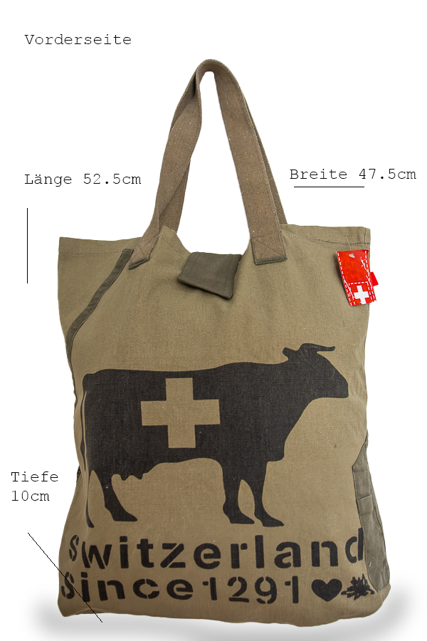 Swiss Cow Charm- Stilvolle Tasche mit Kuh Design