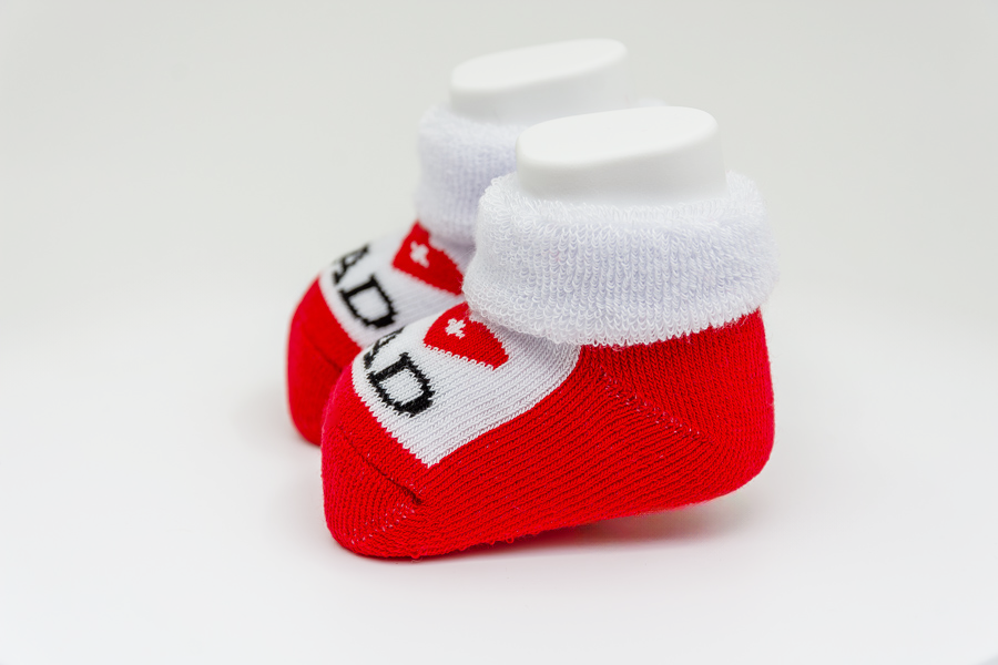 Alpini - New Born Socken "I Love Papa"