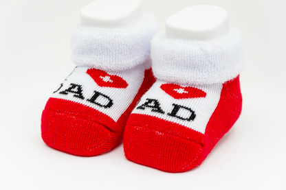 Alpini - New Born Socken "I Love Papa"