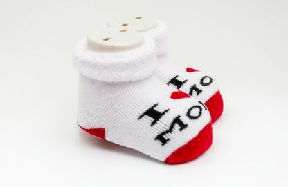 Alpini- New Born Socken " I Love Mom"