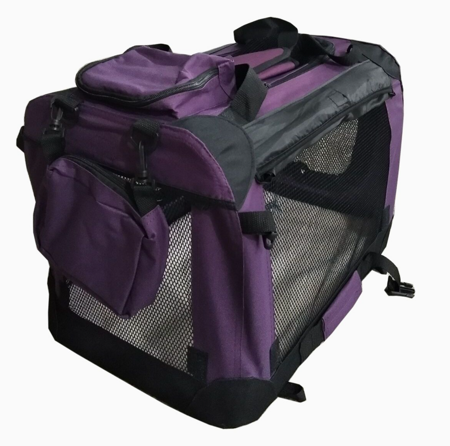 TOPMAST NYLON HUNDETRANSPORTTASCHE - PREMIUM - VIOLETT - FALTBAR