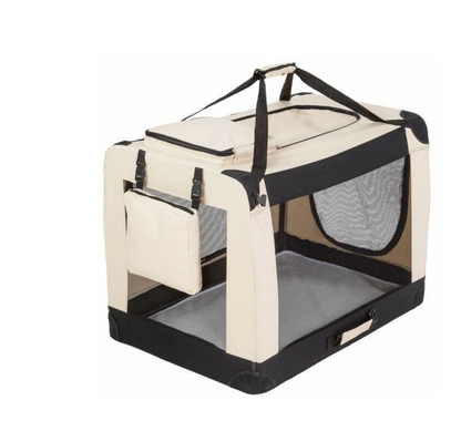 TOPMAST NYLON HUNDETRANSPORTBOX - BEIGE - FALTBAR