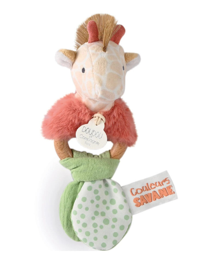 Doudou Giraffe Rassel 15cm