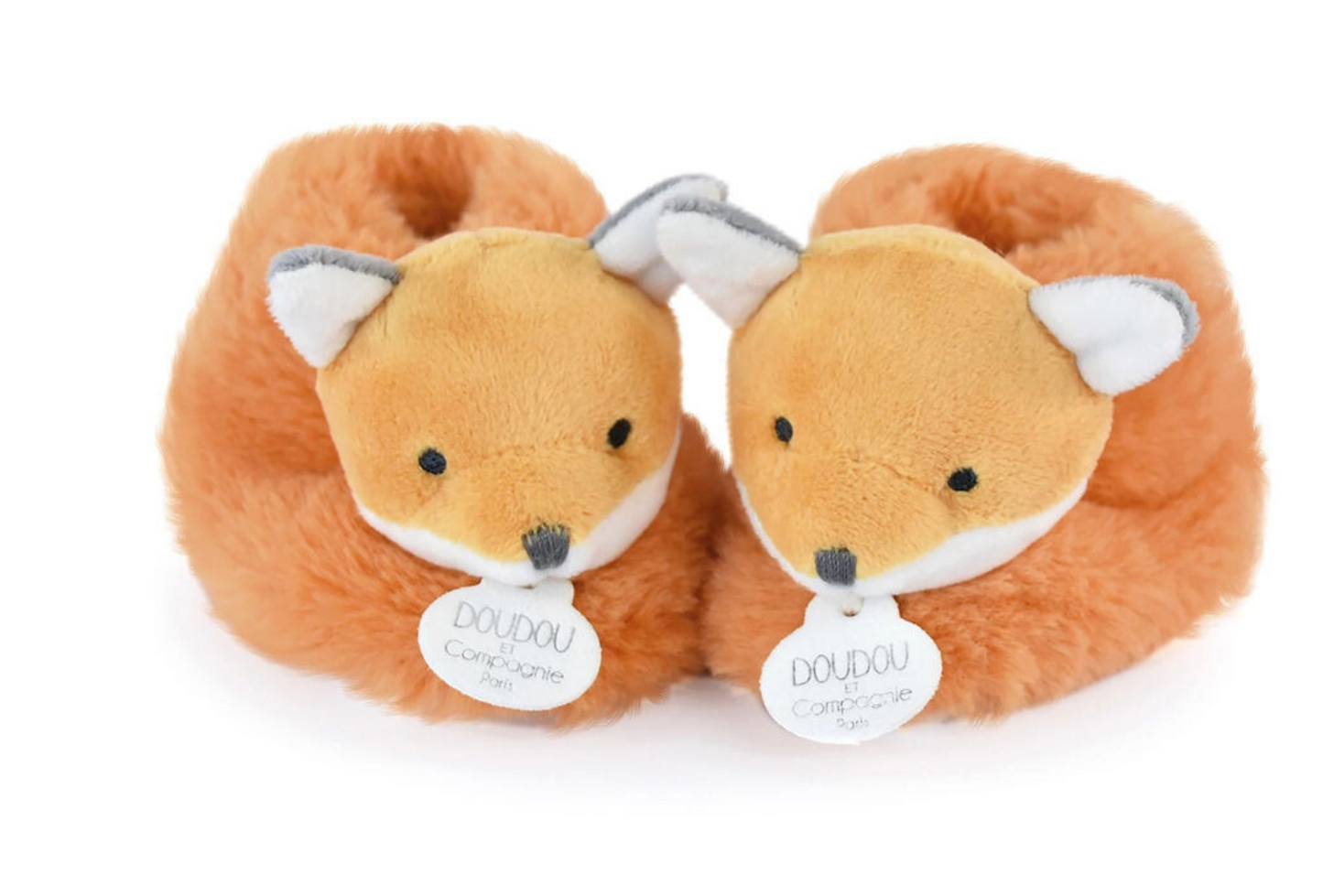 Doudou Unicef Füsslinge mit Rassel Fuchs 0-6M